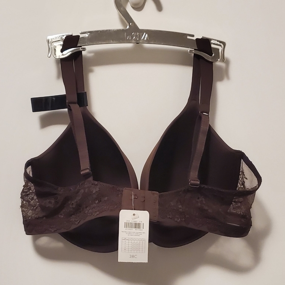 2/$36 👙 38c dark brown so free bra with lace wing - Picture 6 of 9